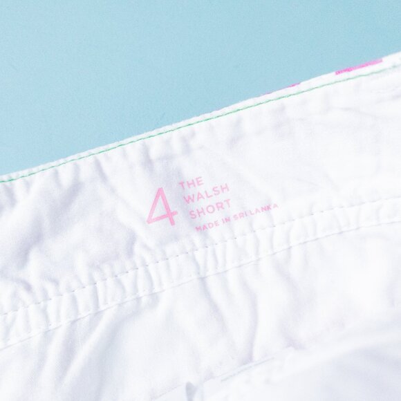 Lilly Pulitzer The Walsh Short Capri Pink Yacht Sea Textured Print Shorts Size 4 - Picture 4 of 9